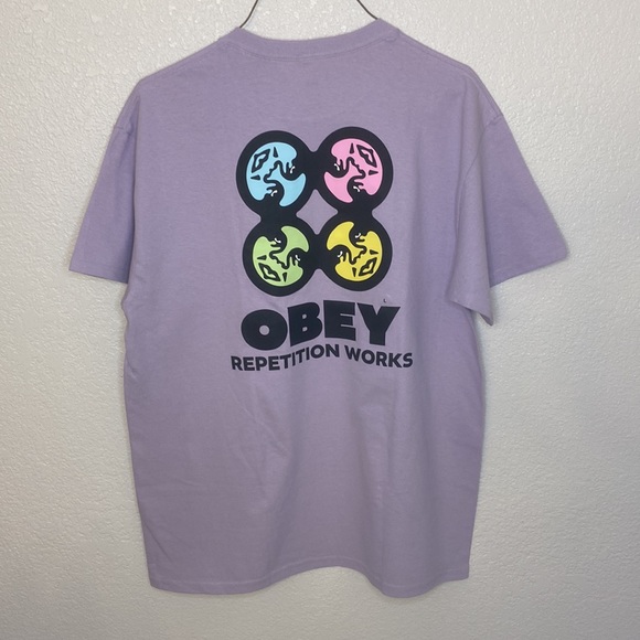 Large purple redemption works obey t shirt. 100% cotton and it is in brand new. - Picture 2 of 6